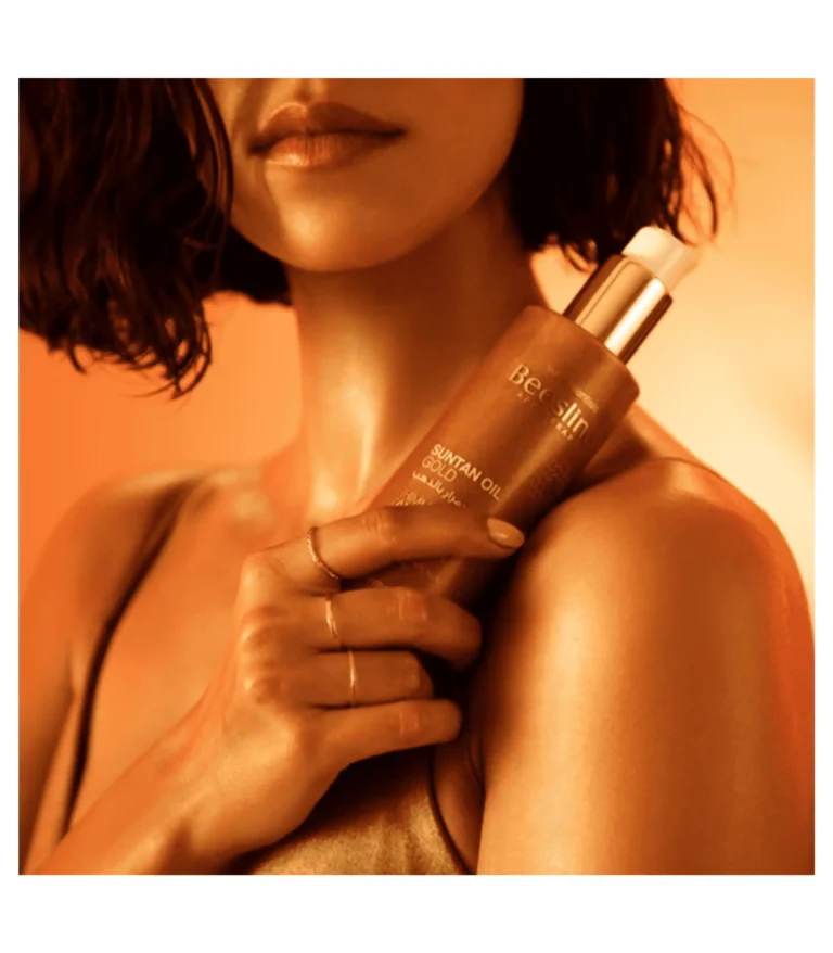 beesline suntan oil gold luxurious shimmering tan