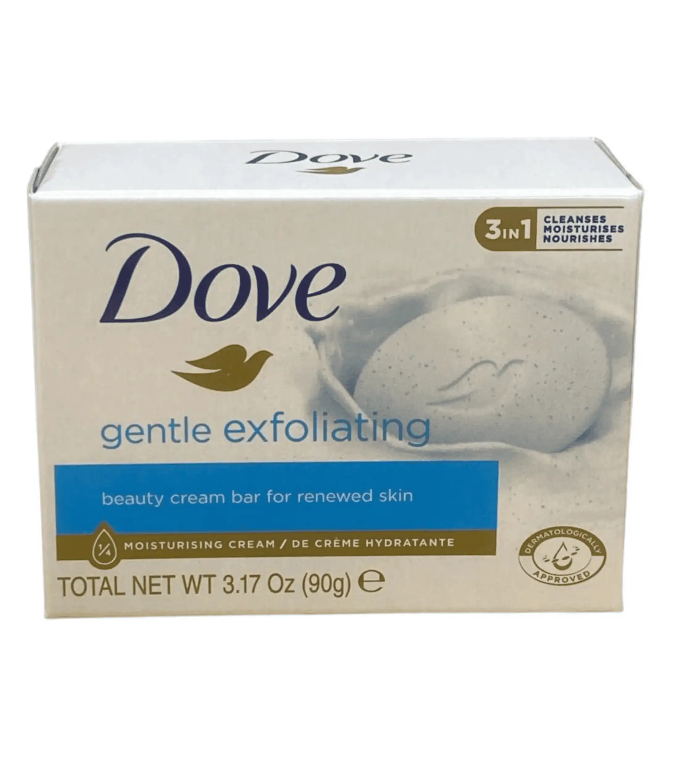 dove gentle exfoliating beauty bar for renewed skin Dove Gentle Exfoliating Beauty Bar – Renewed Skin Soap Lebanon, Dove Exfoliating Beauty Bar with ¼ Moisturizing Cream – Buy in Lebanon