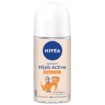 nivea hijab active bright & dry deodorant roll on 50ml