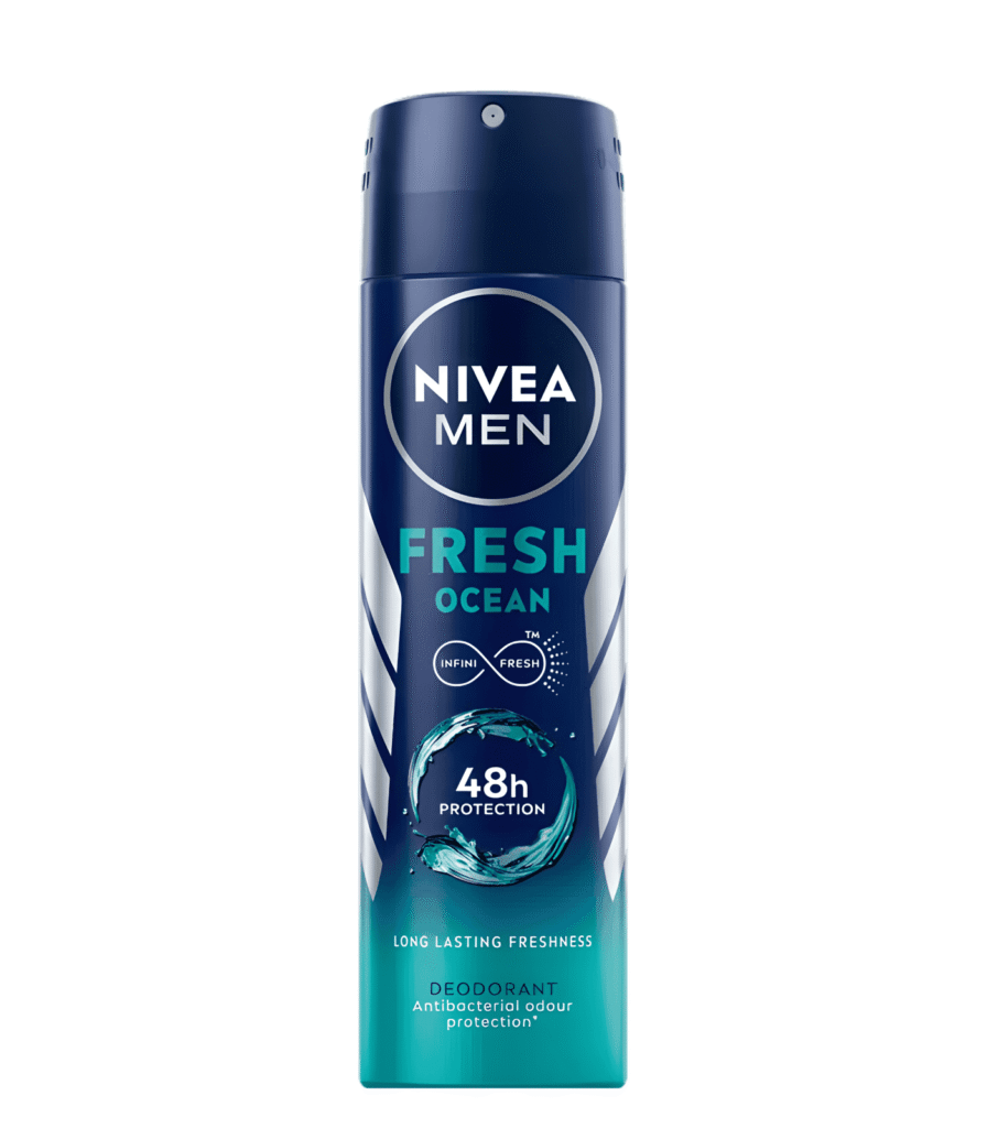 NIVEA MEN Fresh Ocean Deodorant 150ml with 48H Freshness Lebanon