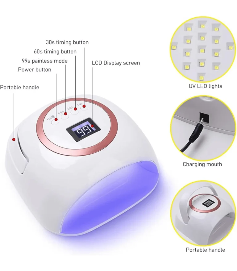 cordless uv led nail lamp 72w rechargeable