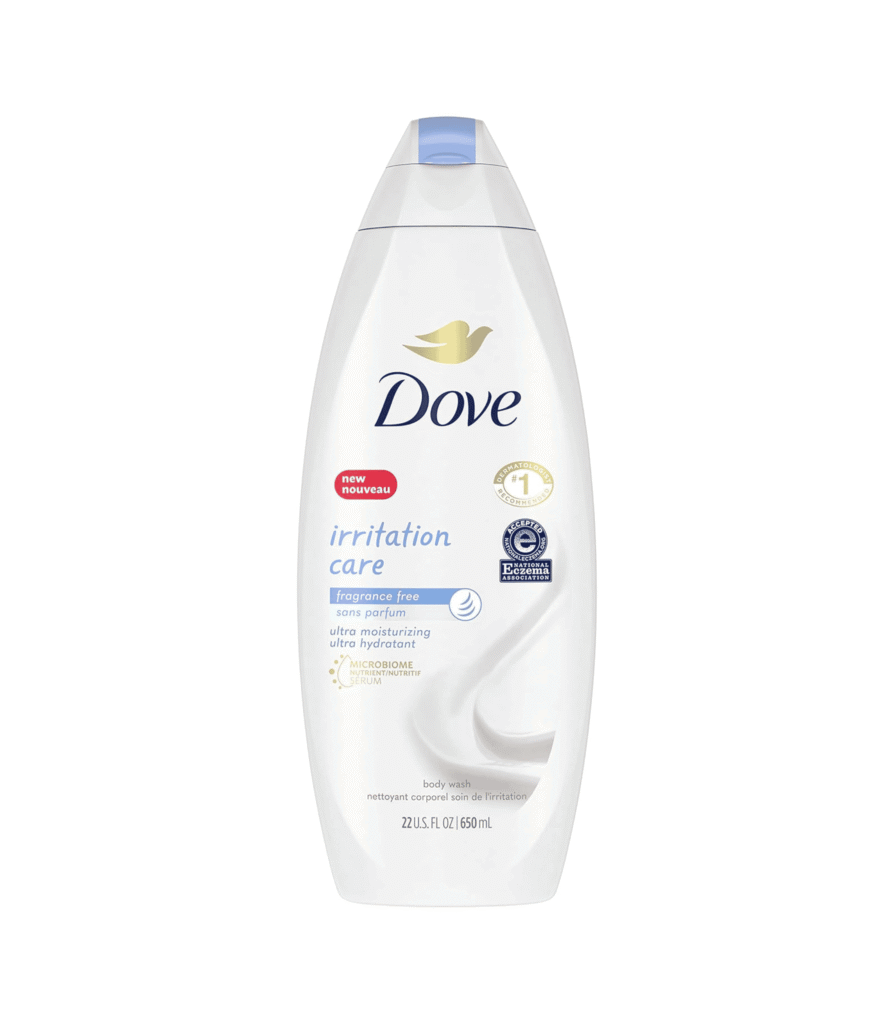 dove irritation care body wash