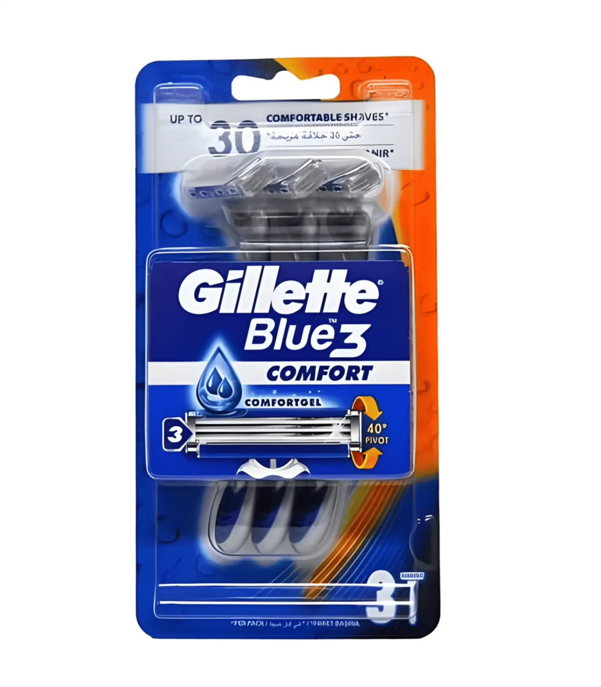 gillette blue 3 comfort men’s disposable razor gillette blue 3 comfort men’s disposable razor