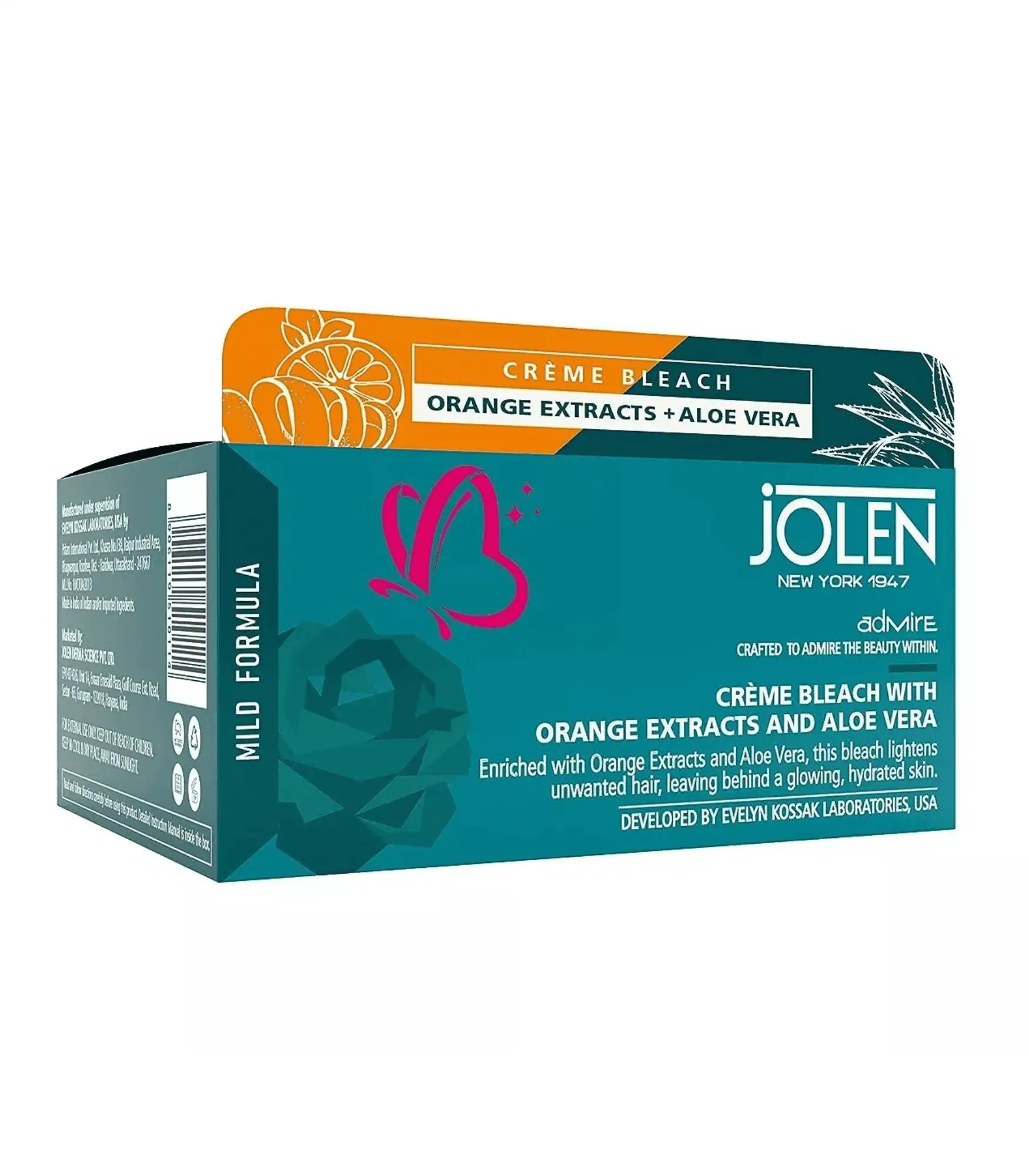 Jolen New York Creme Bleach with Orange Extracts and Aloe Vera 40g Jolen New York Creme Bleach with Orange Extracts and Aloe Vera 40g