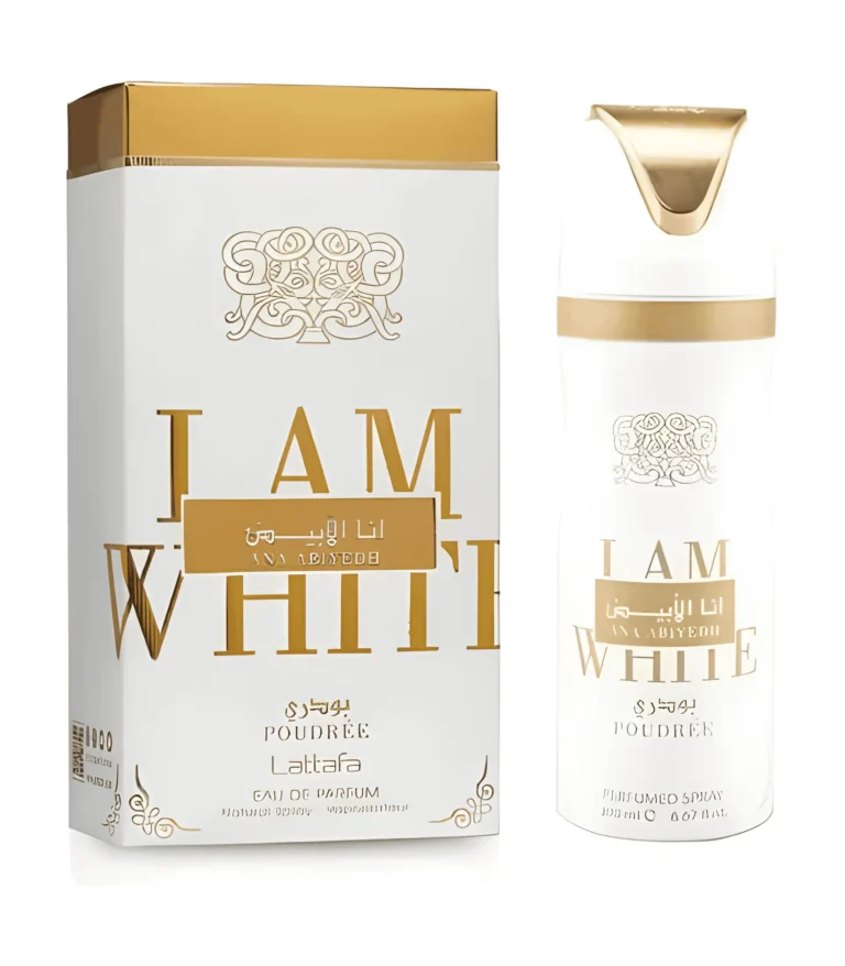 lattafa i am white poudree deodorant perfumed body spray 200ml