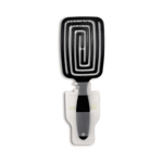 square flexible vent black hair brush fhb108