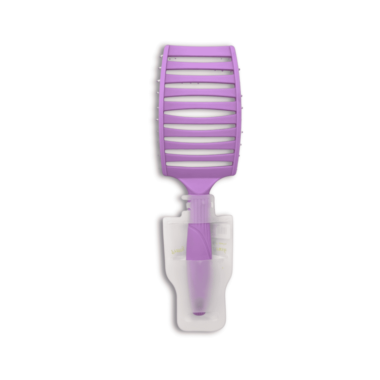 curly vent purple hair brush fhb121