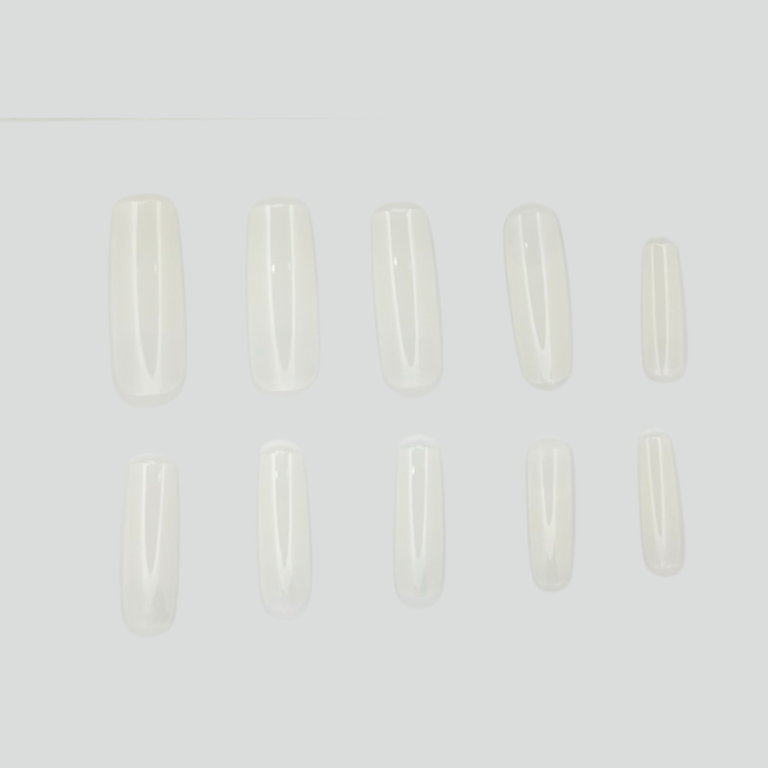 transparent one step gel nail tips 550pcs ps01 ckg