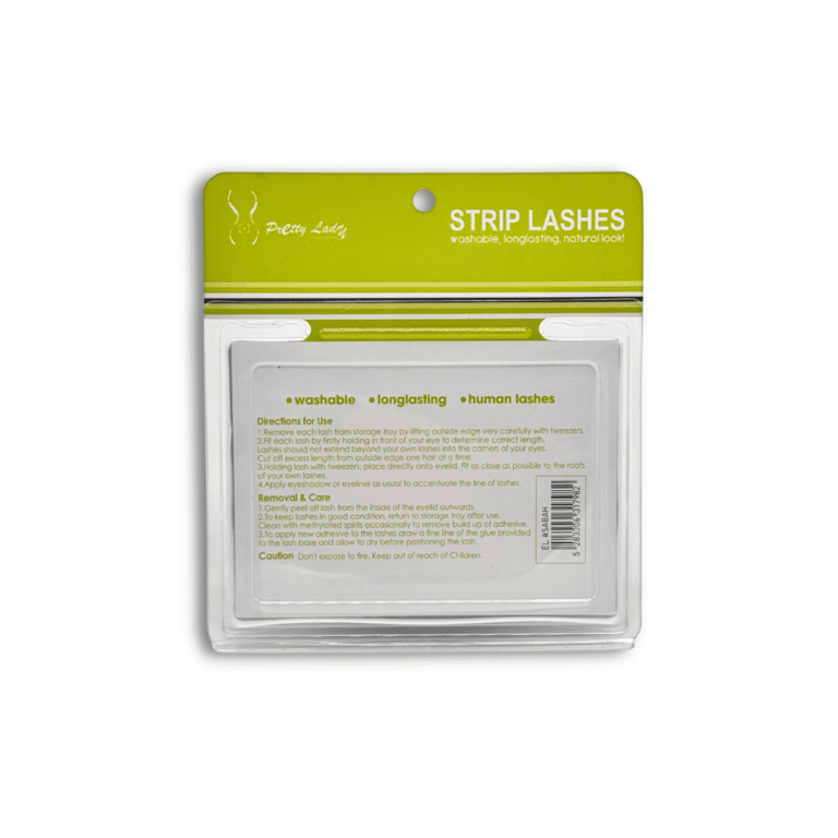 human hair strip lashes 2 pairs el#serena